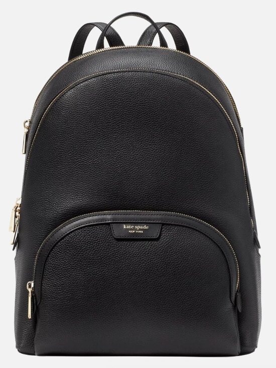 New Kate Spade Hudson Large Backpack Pebble Leather Black main image 5